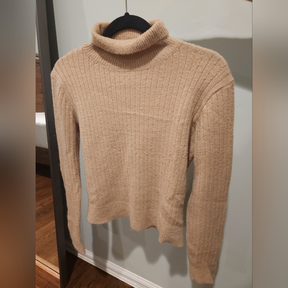 Nude Turtleneck Sweater